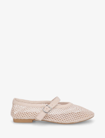 Ballerines en résille style babies - Beige - 1