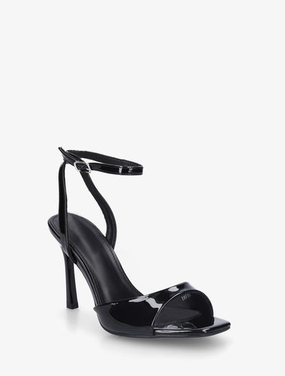 Sandales vernies à talon aiguille - Noir - 2