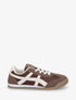 Baskets en tissu à empiècements simili - Marron - 1