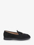 Mocassins en suédine à boucle décorative - Noir - 1