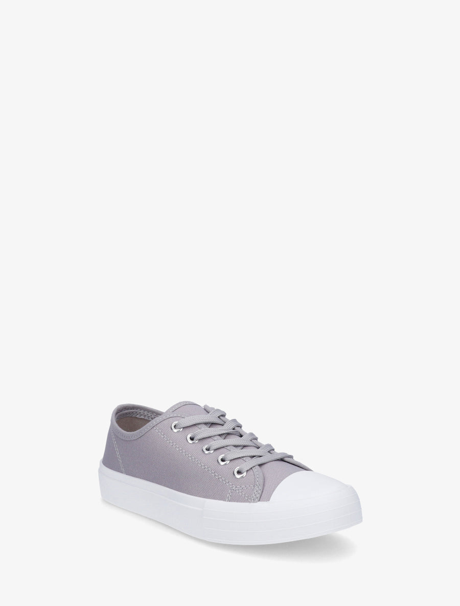 Tennis unis en toile - Gris - 2