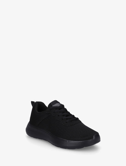 Sneakers unies en mesh - Noir - 2