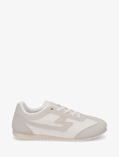 Baskets en simili effet tressé - Beige - 1