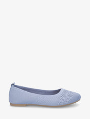 Ballerines basiques en tissu - Bleu clair - 1
