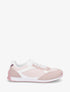 Baskets casual en tissu et simili - Rose - 1