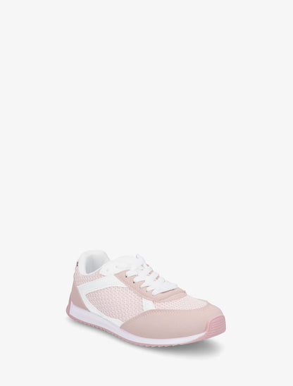 Baskets casual en tissu et simili - Rose - 2