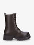 Bottines montantes à lacets - Chocolat - 1
