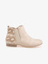 Bottines effet nubuck - beige - 1