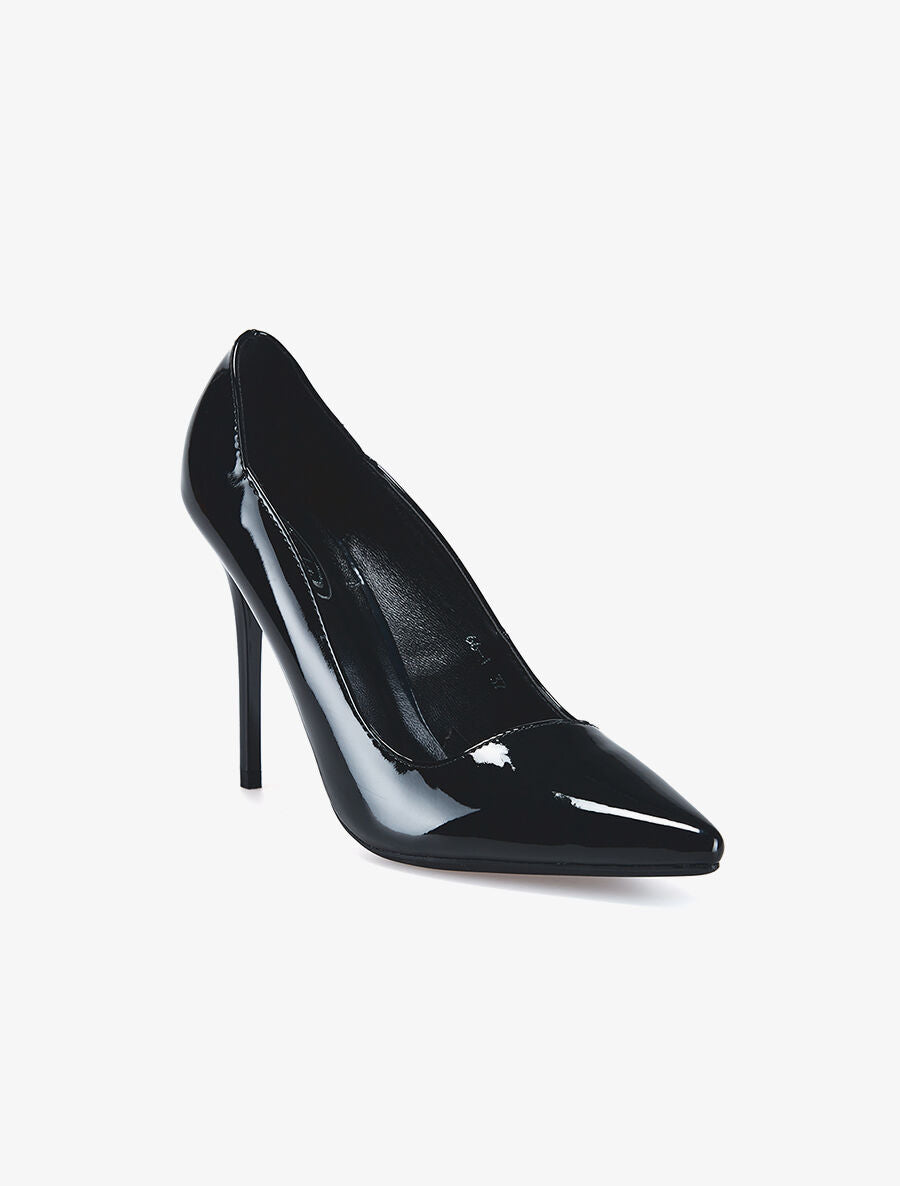 Escarpins vernis casual - noir - 2