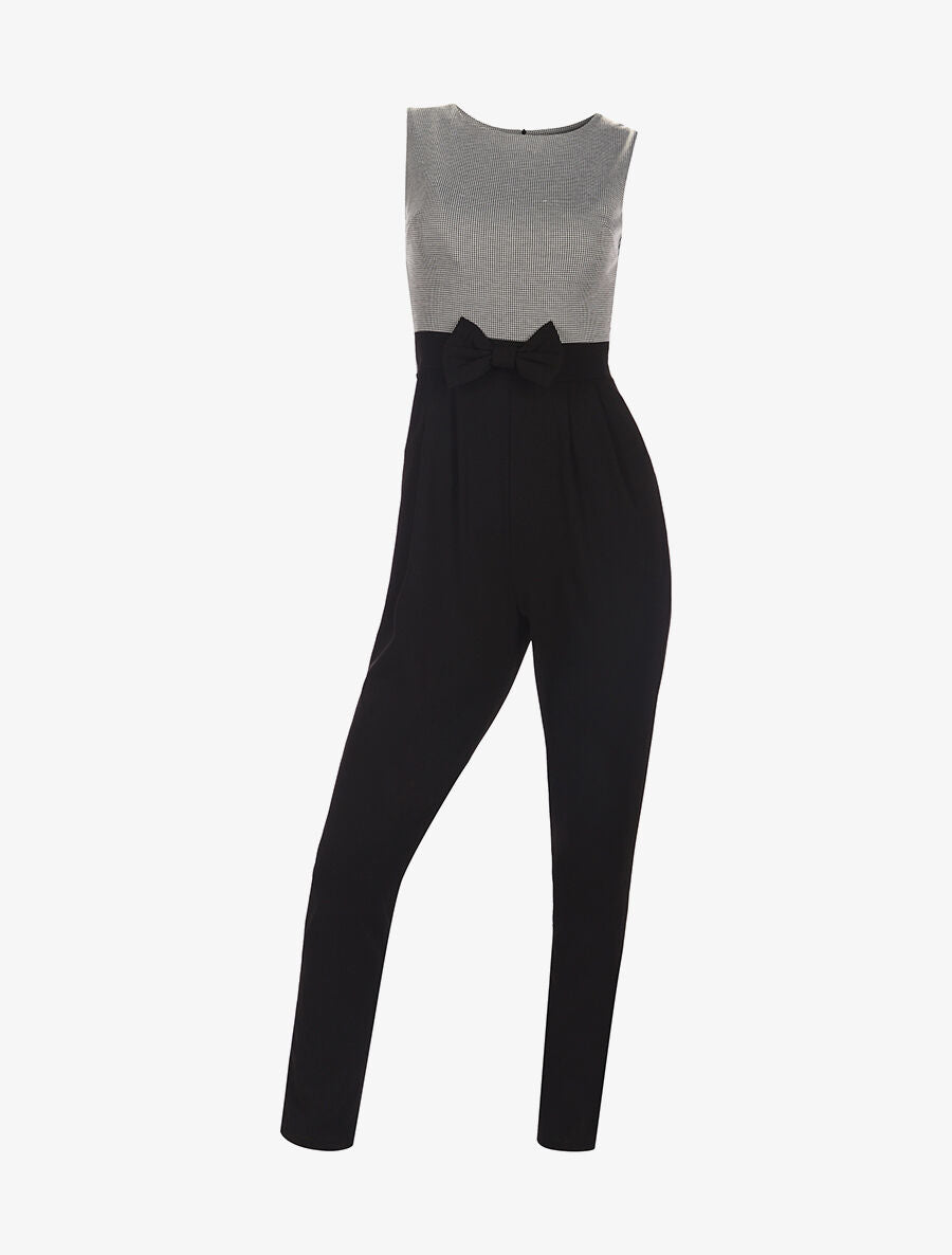 Combinaison buste à motifs - noir - 1