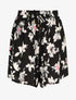 Short fluide imprimé été fleuri - Noir - 5
