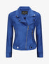 Perfecto en suédine à poches zippées - Bleu électrique - 3