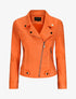 Perfecto en suédine à poches zippées - Orange fluo - 1