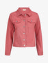 Veste oversize en jean basique - Rose - 1