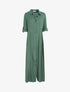Robe chemise longue unie - Vert - 1