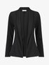 Veste fluide unie - Noir - 1
