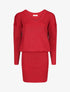 Robe pull stretch pailletté - Rouge - 1