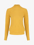 Pull col montant en laine mélangée - Jaune - 1