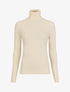Pull col roulé en laine mélangée - Beige - 5