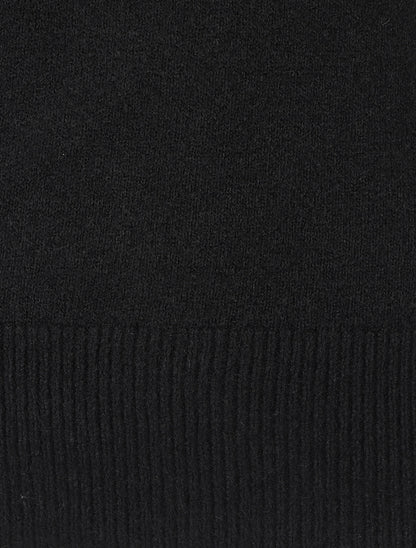Pull col rond en cachemire mélangé - Noir - 3
