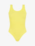 Body uni côtelé - Jaune fluo - 1