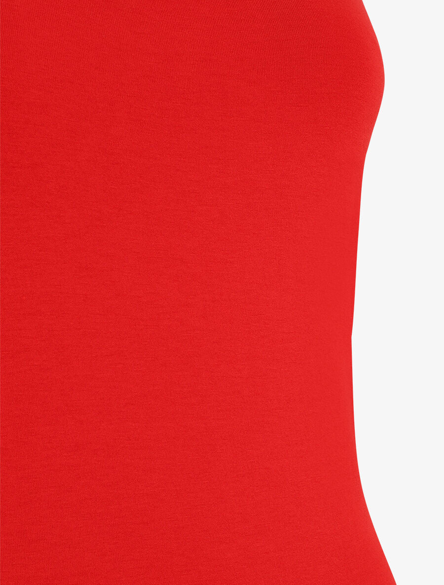Débardeur uni coupe droite - Rouge - 3