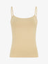 Débardeur basique uni fines bretelles - Beige - 1