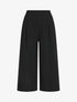Pantalon ample à taille élastiquée - Noir - 1