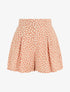 Short à pois taille haute évasé - Rose - 1