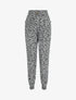 Pantalon ample imprimé fleuri - Noir - 1