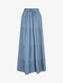 Jupe longue à taille élastiquée - Bleu - 1