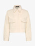 Veste courte et oversize en feutrine - Blanc - 4