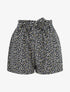 Short droit imprimé petites fleurs - Marine - 1