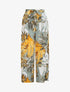 Pantalon ample imprimé feuilles - Vert d&
