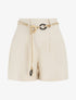 Short uni effet lin - Beige - 5