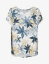 Top ample imprimé tropical - Bleu - 1
