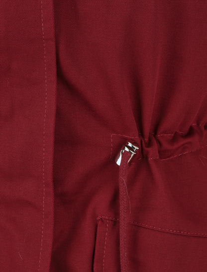 Parka fourrée à capuche - Bordeaux - 3