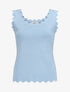 Top en maille sans manches - Bleu ciel - 1