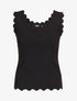 Top en maille sans manches - Noir - 1