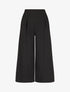Pantalon uni effet lin - Noir - 4