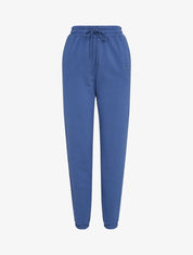 Jogging uni à broderie - Bleu - 4