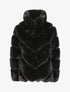 Manteau oversize en fausse fourrure - Noir - 4