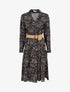 Robe longue à imprimé fleurs des champs - Noir - 1