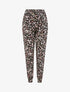 Pantalon harem imprimé fleuri - Noir - 1
