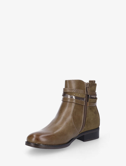 Bottines plates bi-matière - Taupe - 3