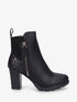 Bottines en simili et sequins - Noir - 1