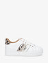 Sneakers en simili à bandes irisées et texturées - Or - 1