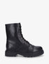 Bottines montantes à lacets et zip - Noir - 1