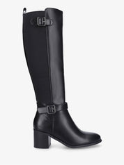 Bottes unies à talon - Noir - 5