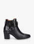 Bottines croco à boucle - Noir - 5